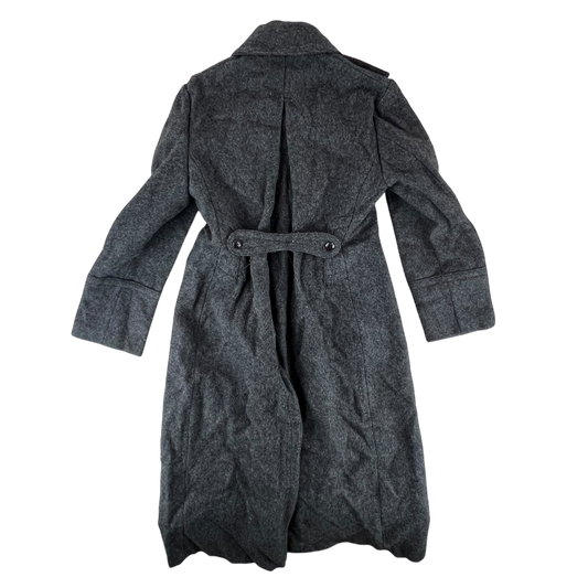 Bulgarian People's Army 50s Grey Wool Greatcoat - Medium