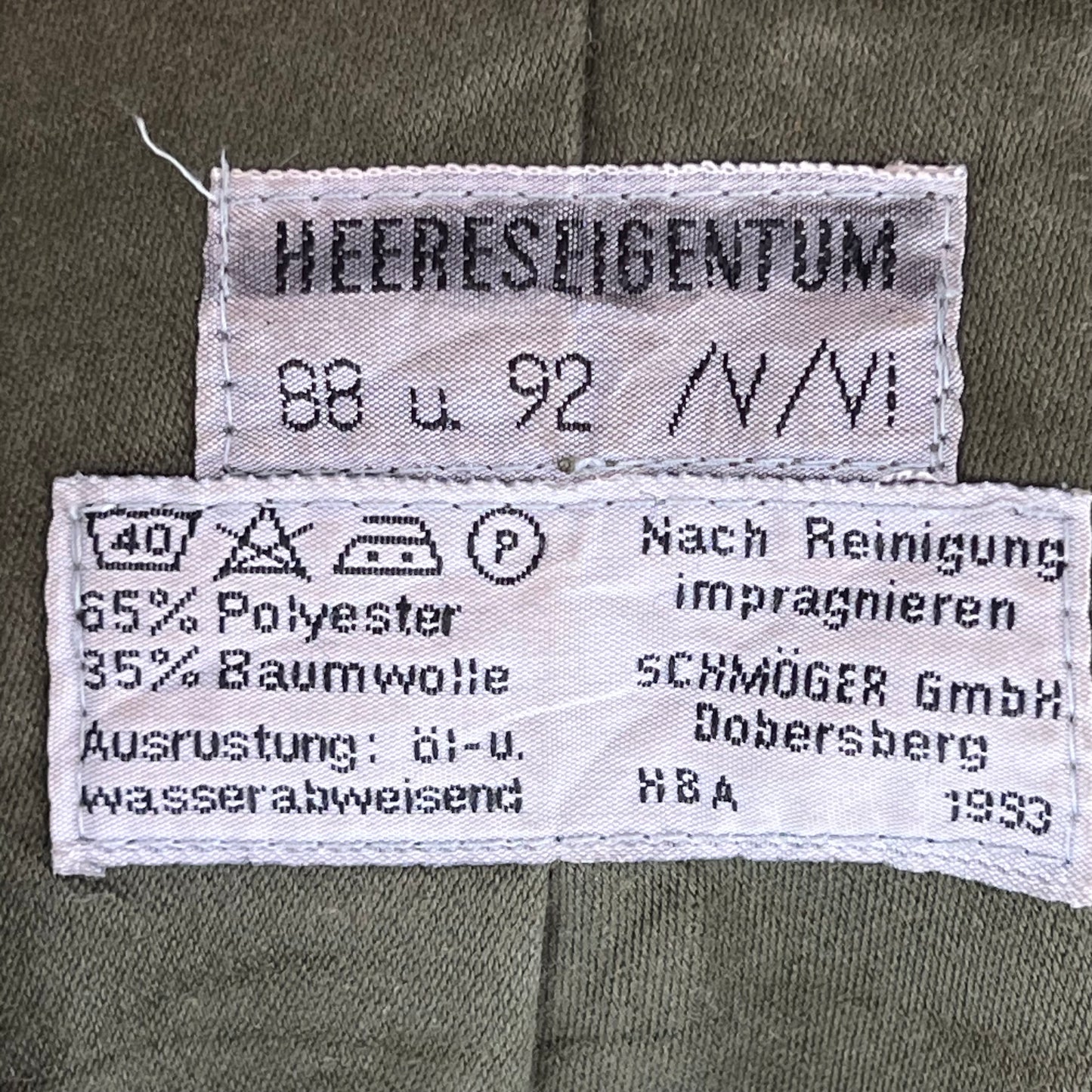 Austrian Army Olive Drab M65 Alpine Jacket - Medium 88-92 V/VI