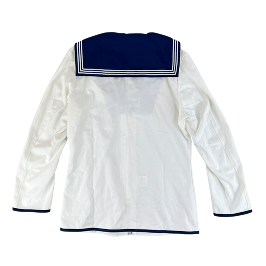 British Royal Navy Class II White Jumper Sailor's Top - Large 182/104