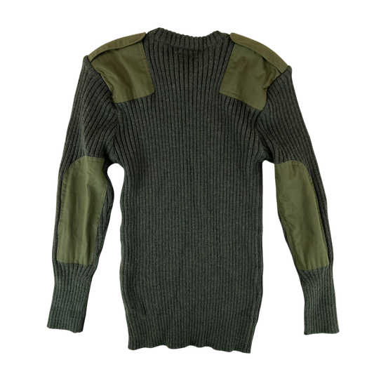 British Army Olive Green Pullover Jumper - Large 106cm