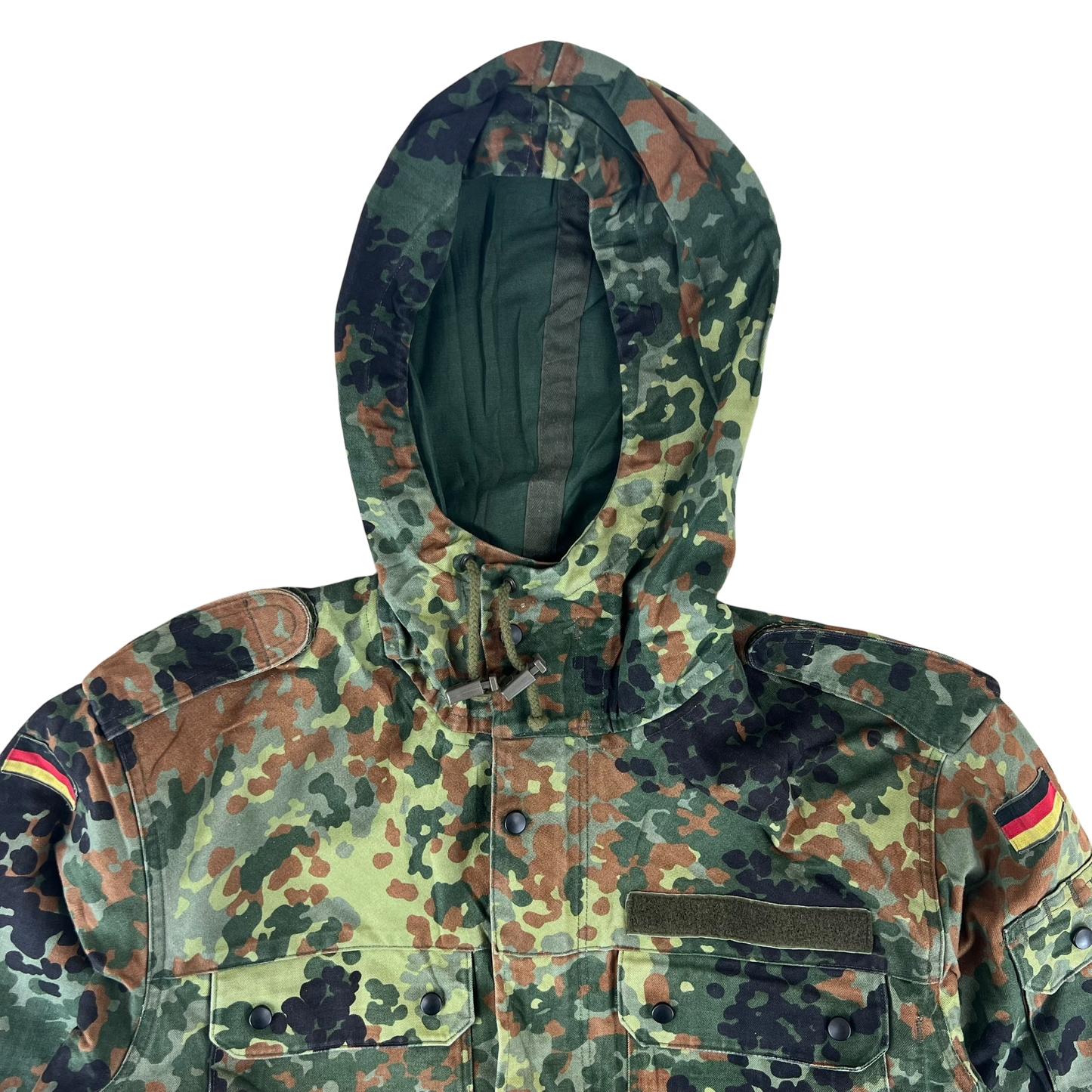 German Army Flecktarn Camouflage Combat Parka - Large GrNr 12