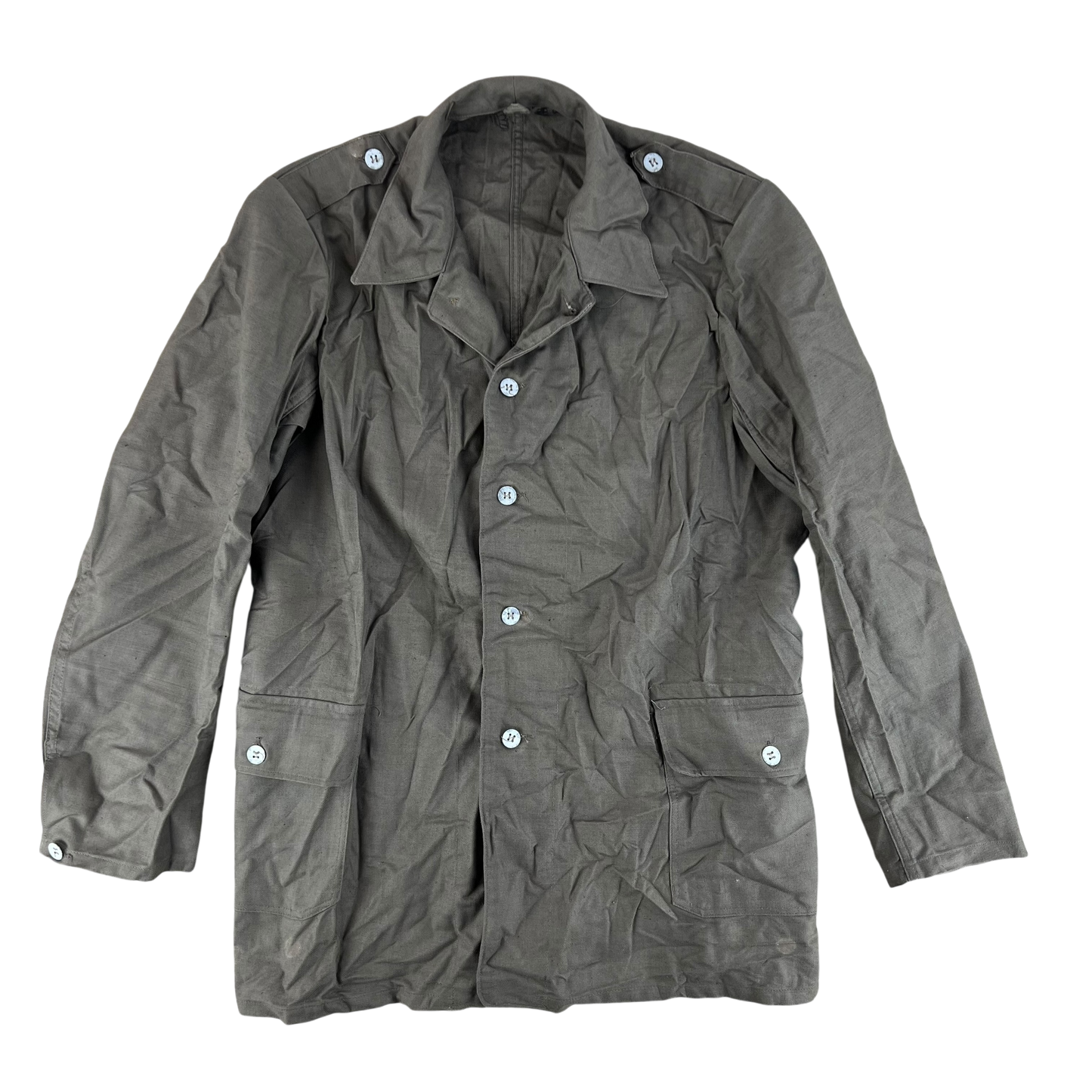 Swedish Army M40 "Grötrock" Brown Work Jacket - Large