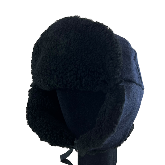 Finnish Air Force Faux Fur Ushanka Hat - Medium