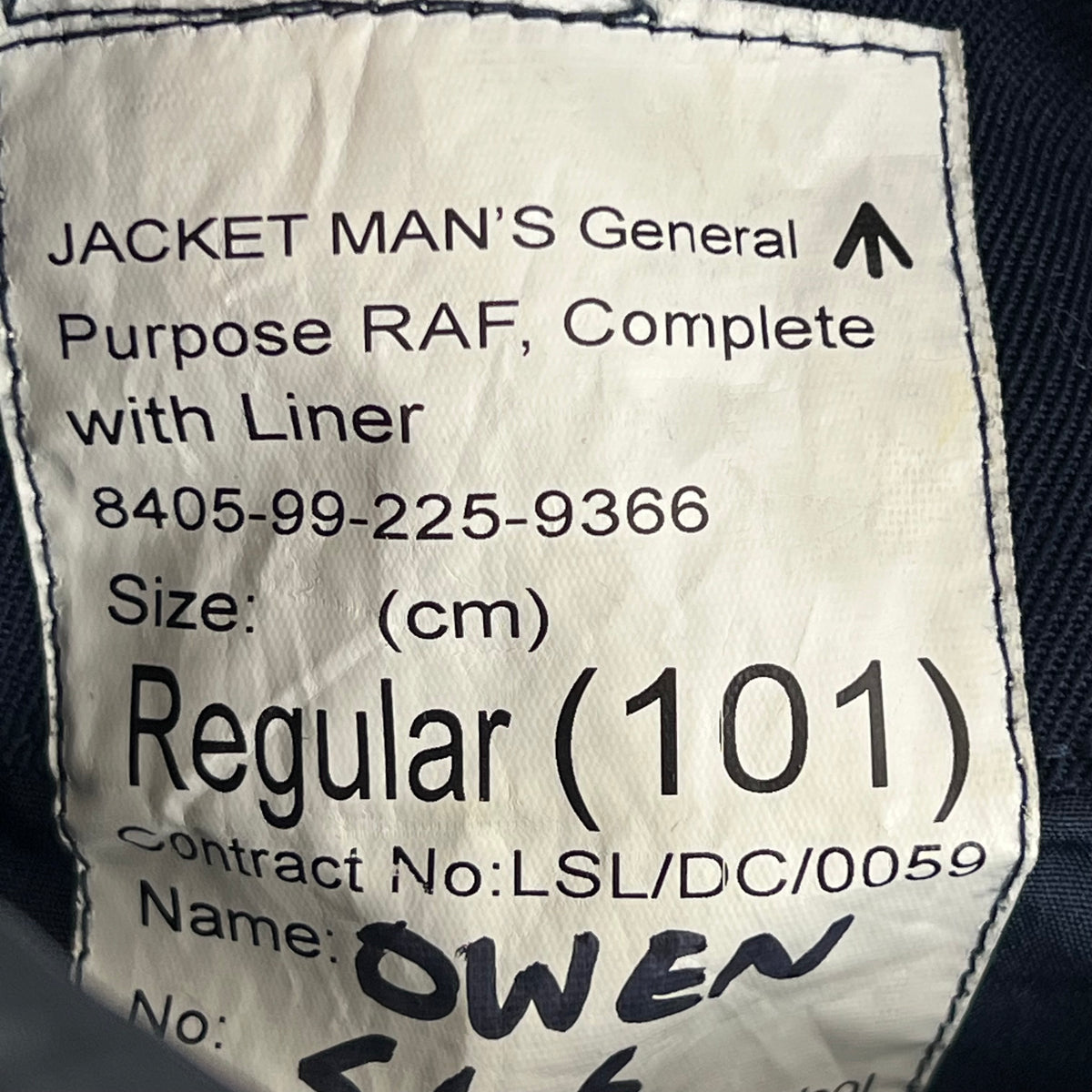 British RAF GP Bomber Jacket w/ Thermal Liner - Medium 101R