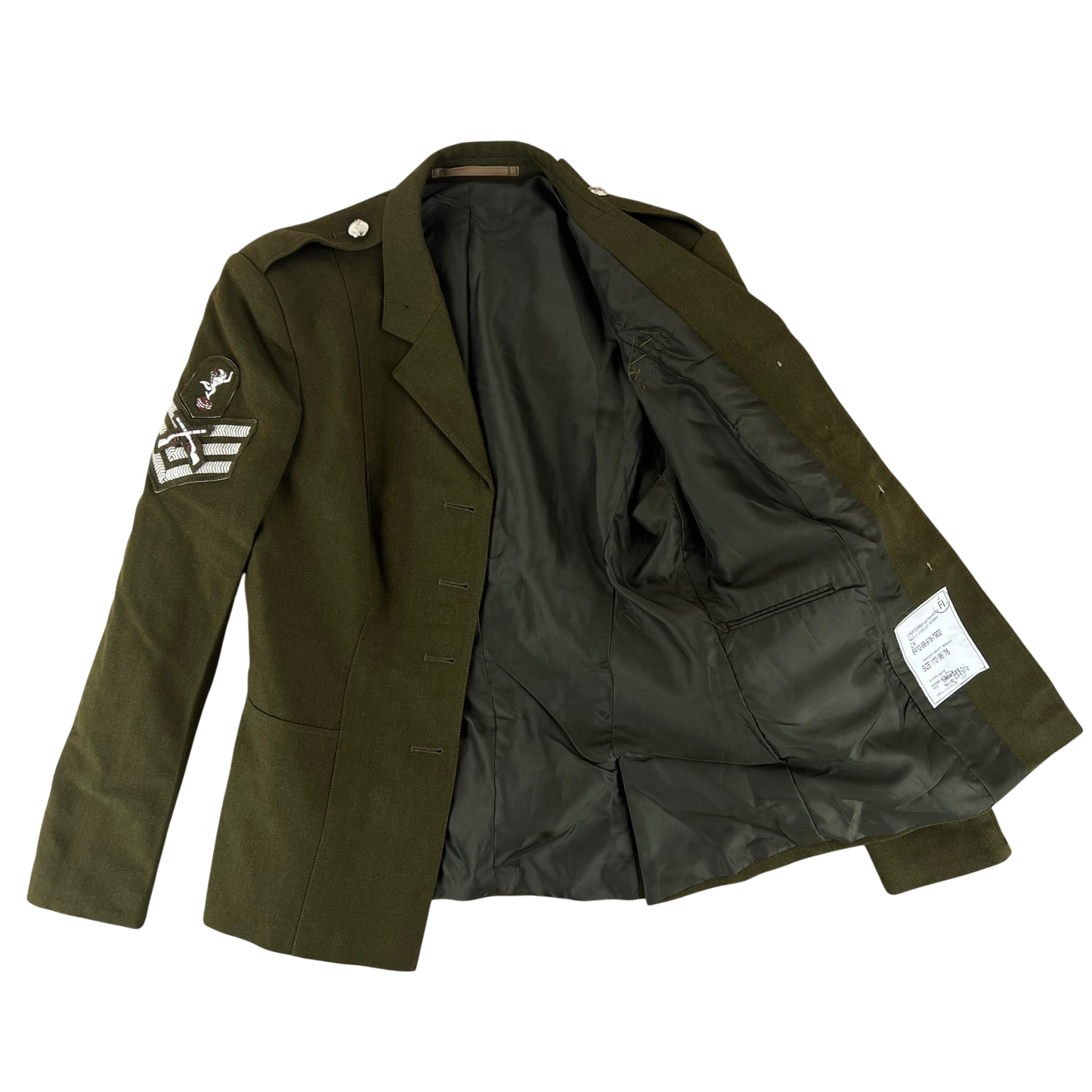 British Army 1980 Pattern Women's No. 2 Olive Green Dress Jacket - Royal Signals - Medium 170/96