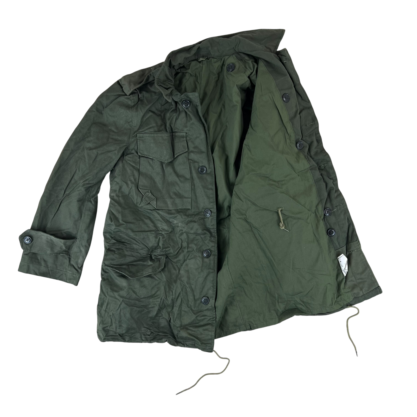 Greek Army M65 Olive Green Jacket - Small
