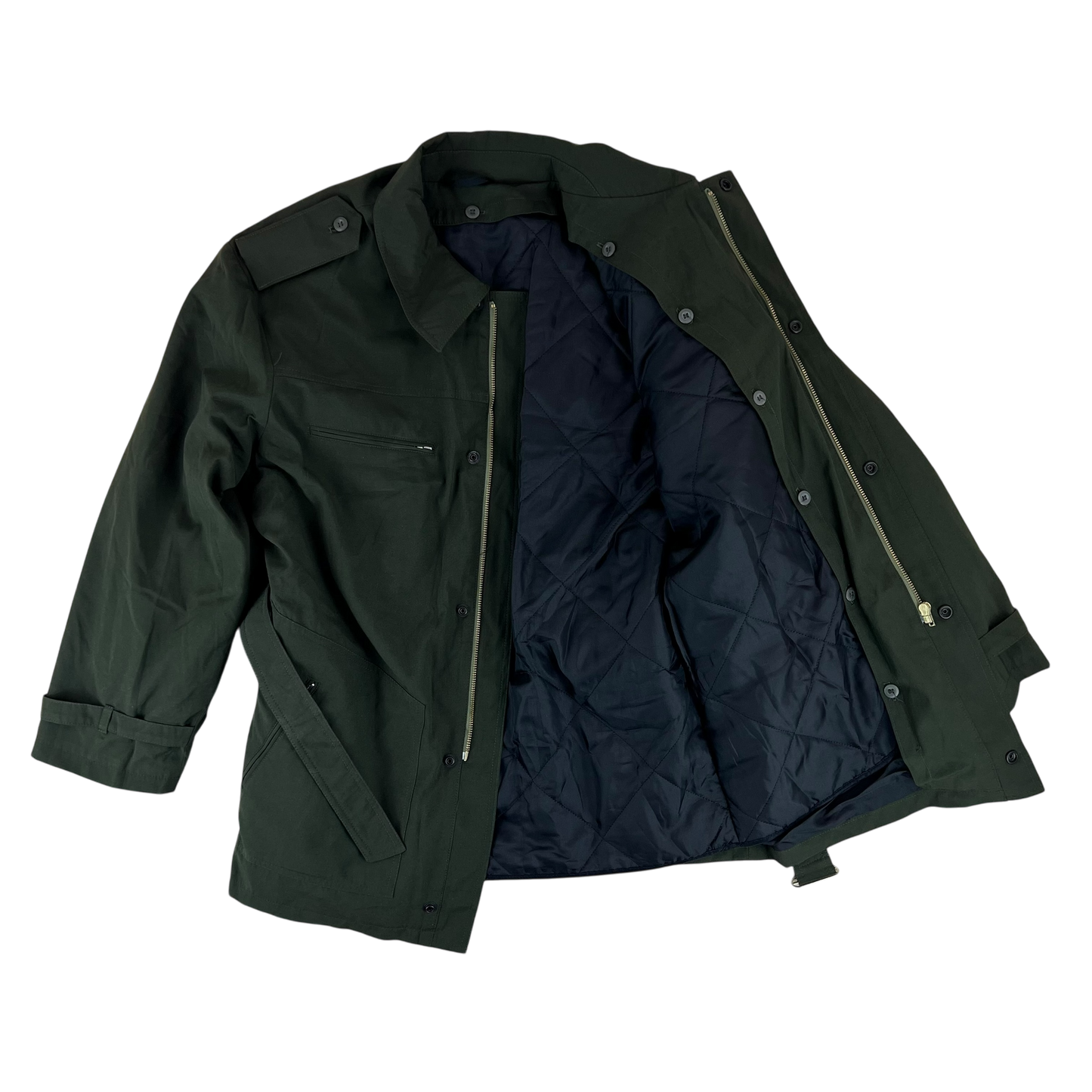 Slovak Army M97 Guard's Coat Olive Drab w/ Liner - Large