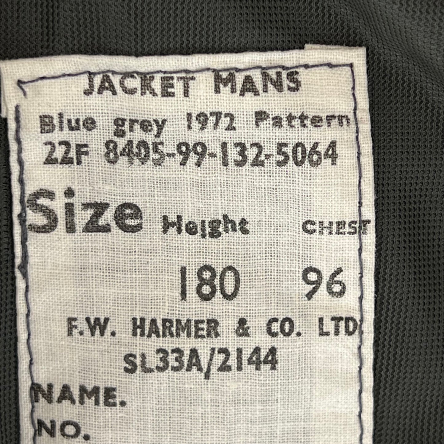 British Air Force RAF 72 Pattern GP Jacket - Medium 180/96