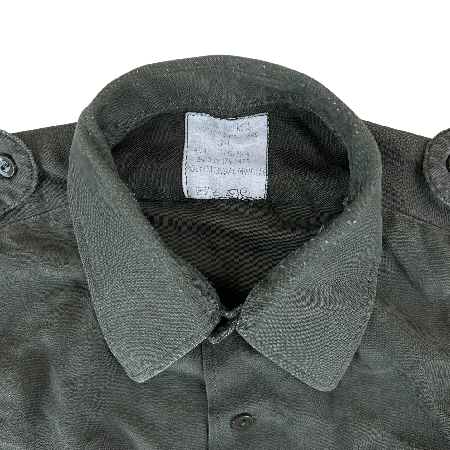 German Army Olive Green Long Sleeve Field Shirt - Medium Regular