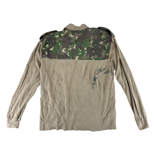Romanian Army M2017 Woodland Camouflage Polo Top - Large