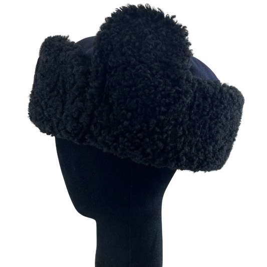 Finnish Police Faux Fur Ushanka Hat - Medium