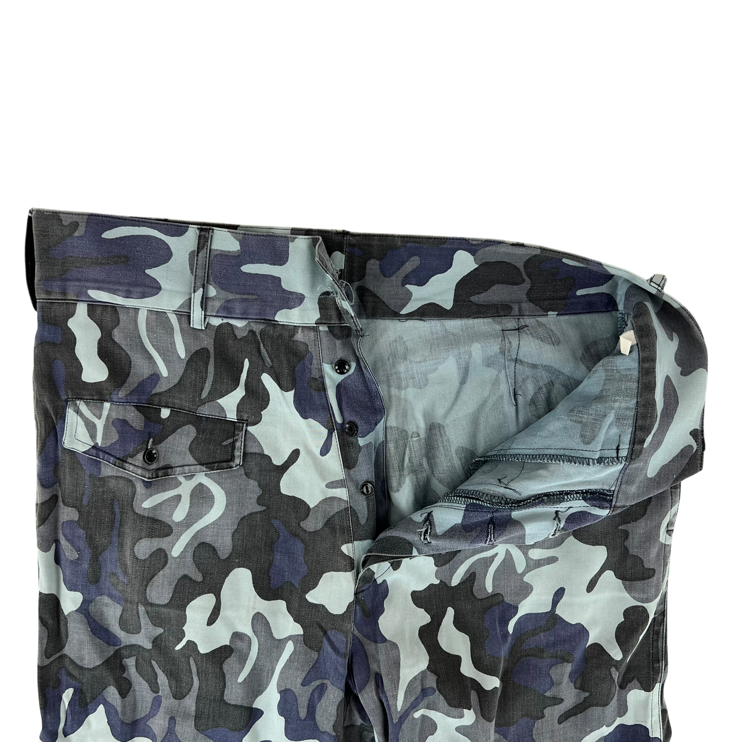 Romanian Army / Police M1990 Blue Leaf Camouflage Trousers - W35 L24.5