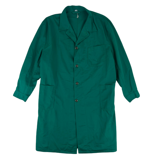 Austrian Army Green Blue Chore Coat - Large