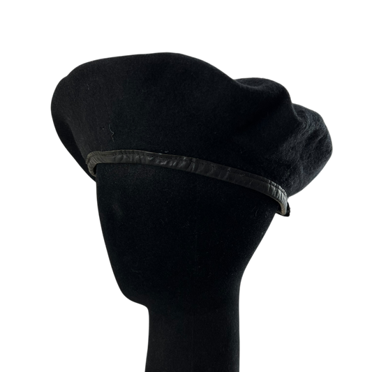 Finnish Navy M91 Black Beret - Medium 57cm