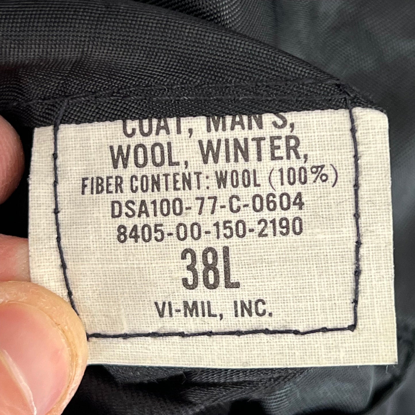 US Navy Black Blazer Jacket - Medium 38L