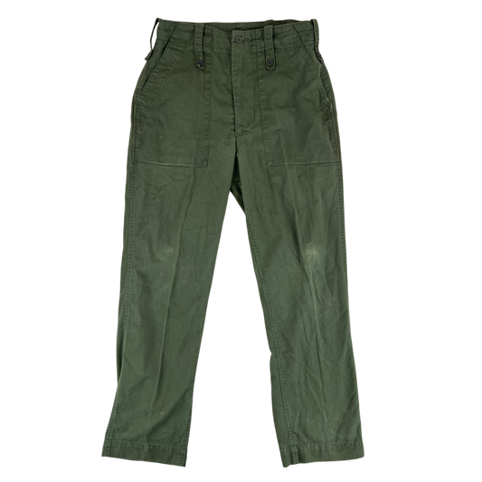 British Army Olive Green Fatigue Work Trousers - W31 L31