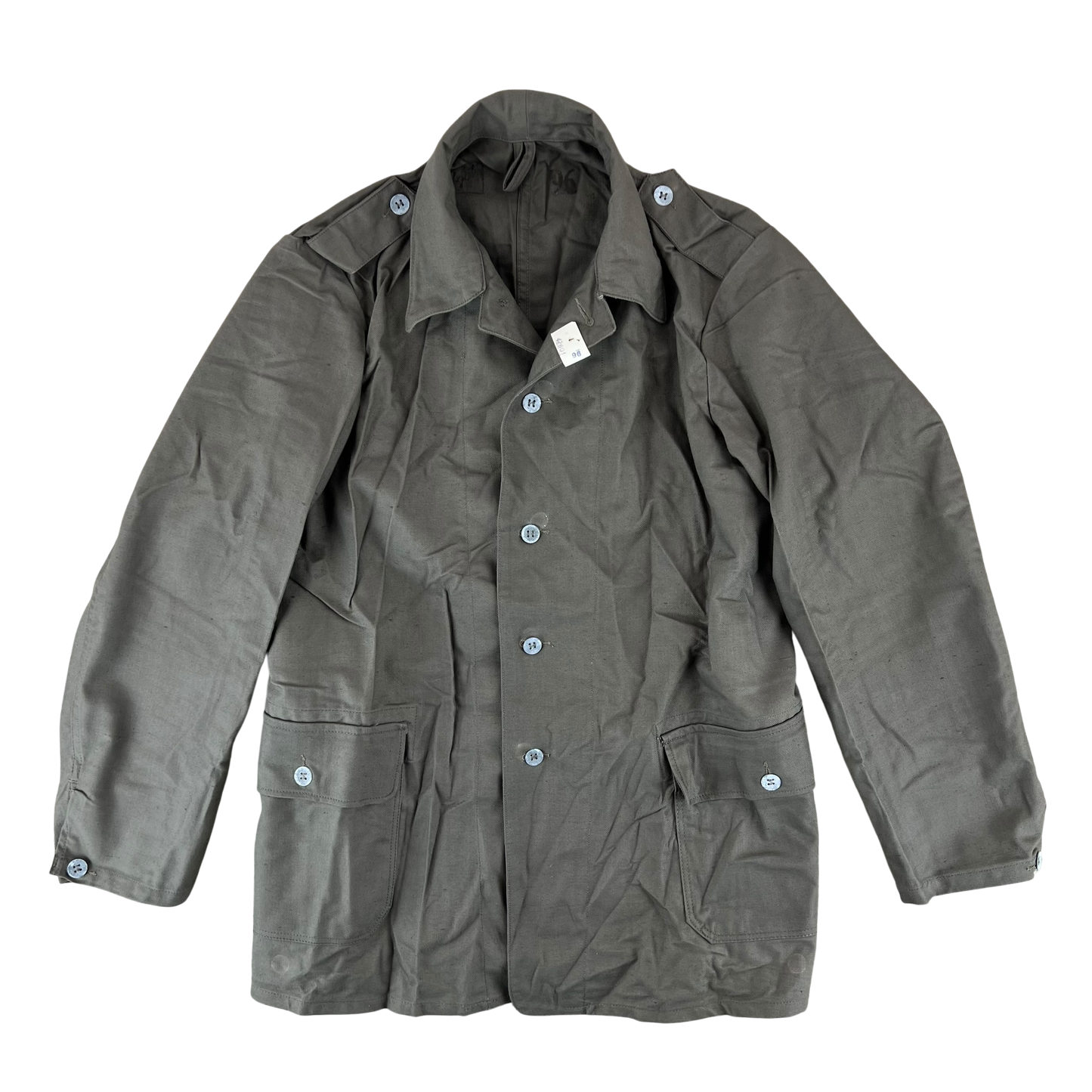 Swedish Army M40 "Grötrock" Brown Work Jacket - Medium