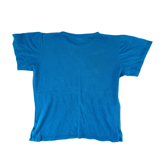 West German Army 70s Blue Training T Shirt - Medium Gr 6