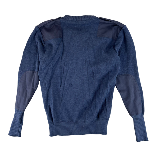 British RAF Wool V Neck Pullover Jersey Jumper - Large 112cm