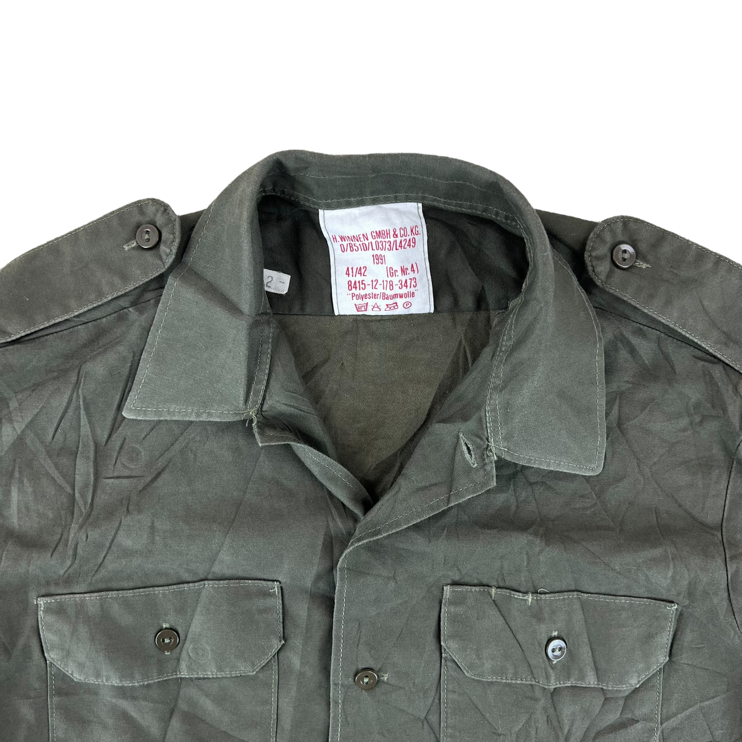 German Army Olive Drab Short Sleeve Field Shirt -