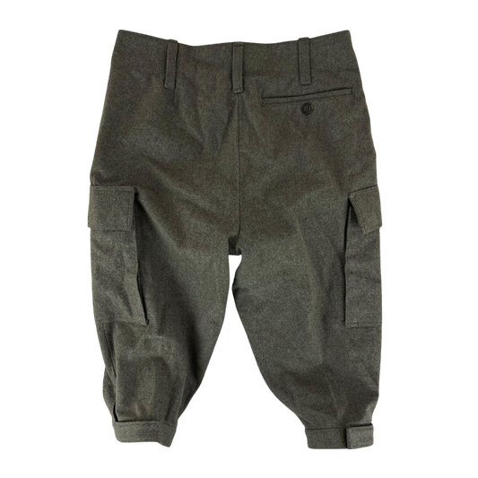 West German Army 80s Green Wool 3/4 Shorts - W31