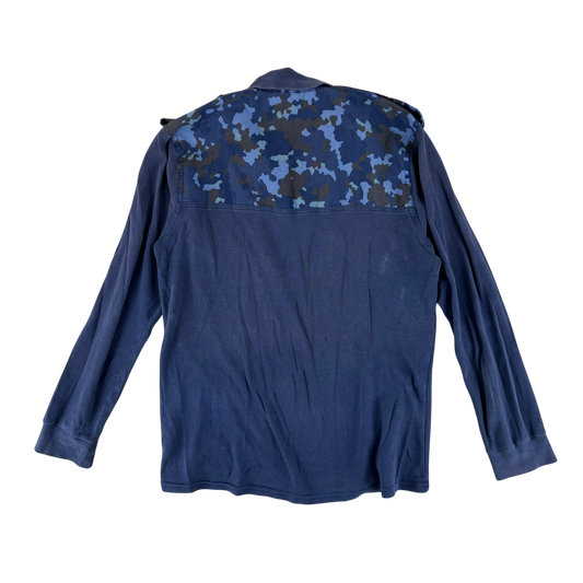 Romanian Navy M2017 Blue Camouflage Polo Top - Medium