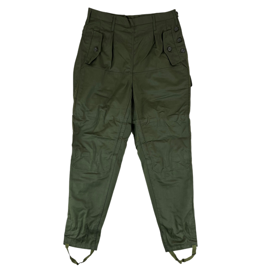 Czechoslovak Army M85 Women's Olive Green Trousers - W31 L30.5