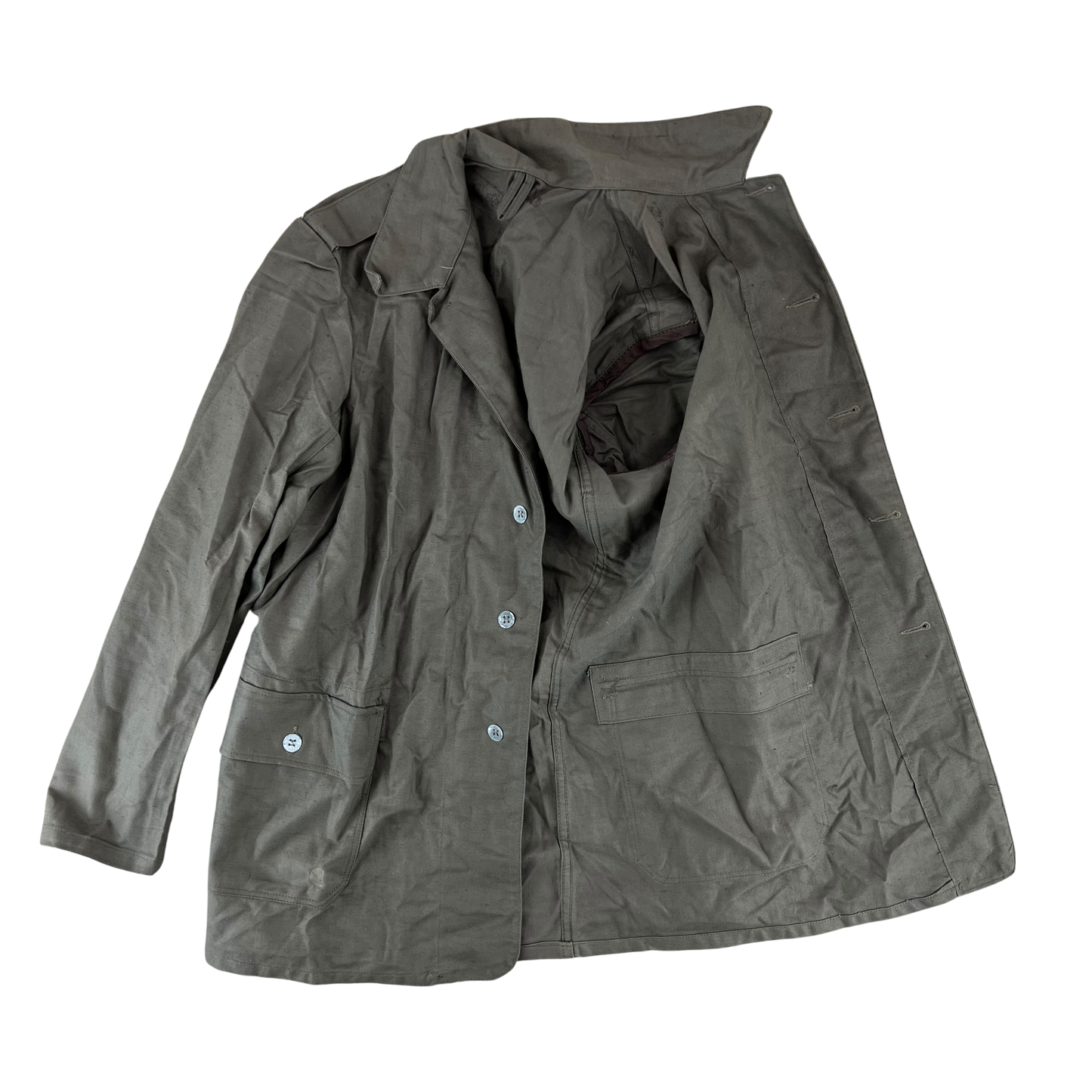 Swedish Army M40 "Grötrock" Brown Work Jacket - Medium