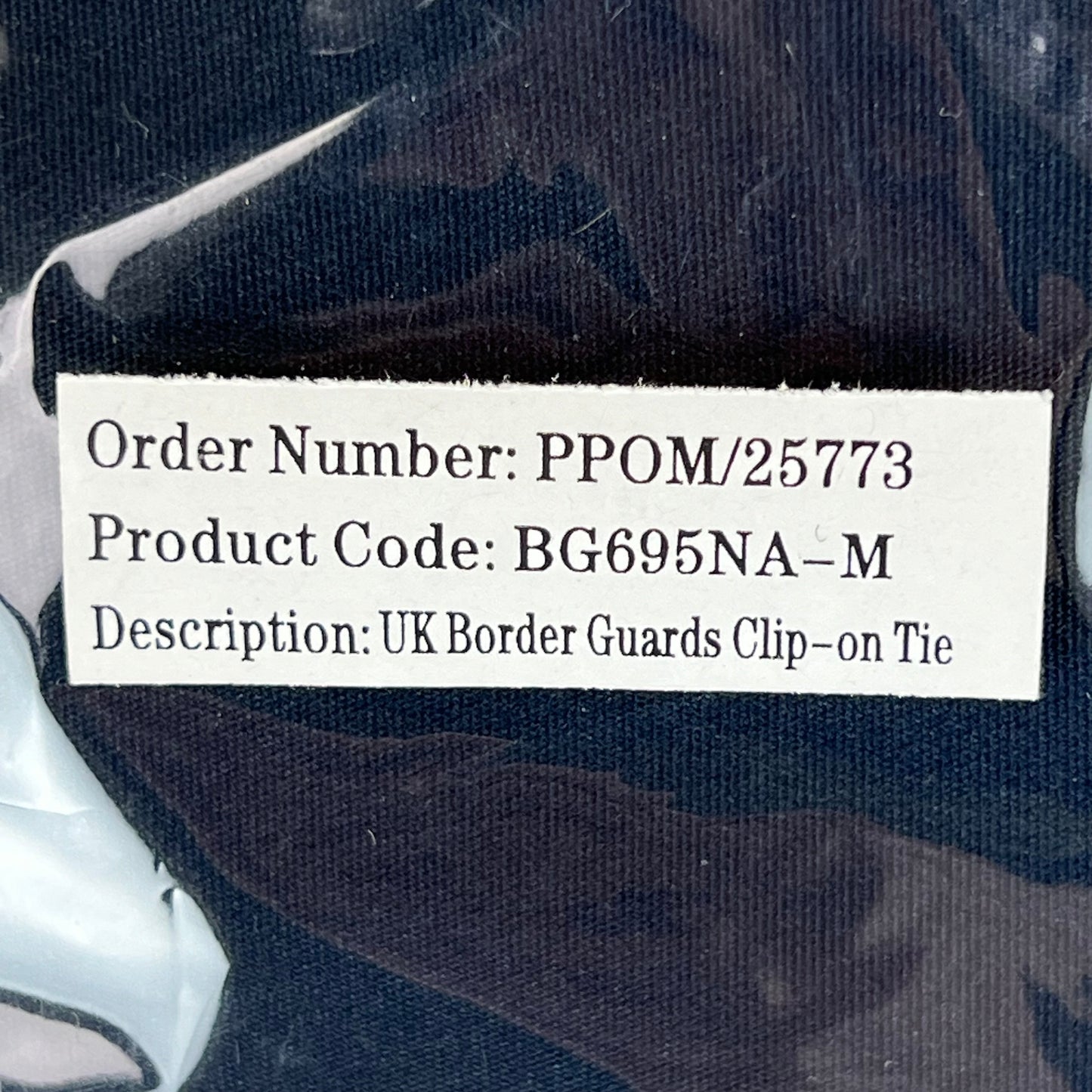 British MoD Home Office Navy Clip On Tie