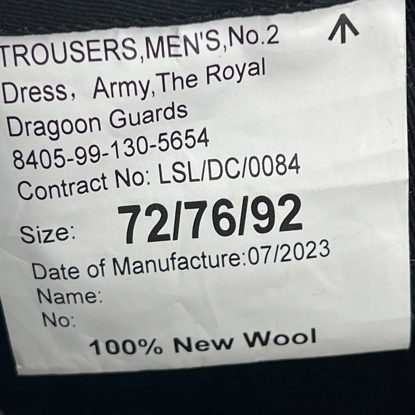 British Army Royal Dragoon Guards No. 2 Dress Trousers - W30 L28
