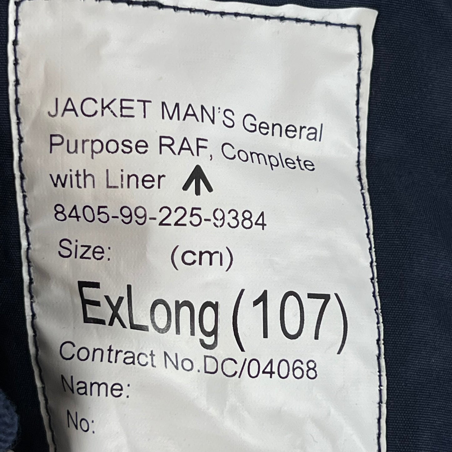 British RAF GP Bomber Jacket w/ Thermal Liner - Large 107XL