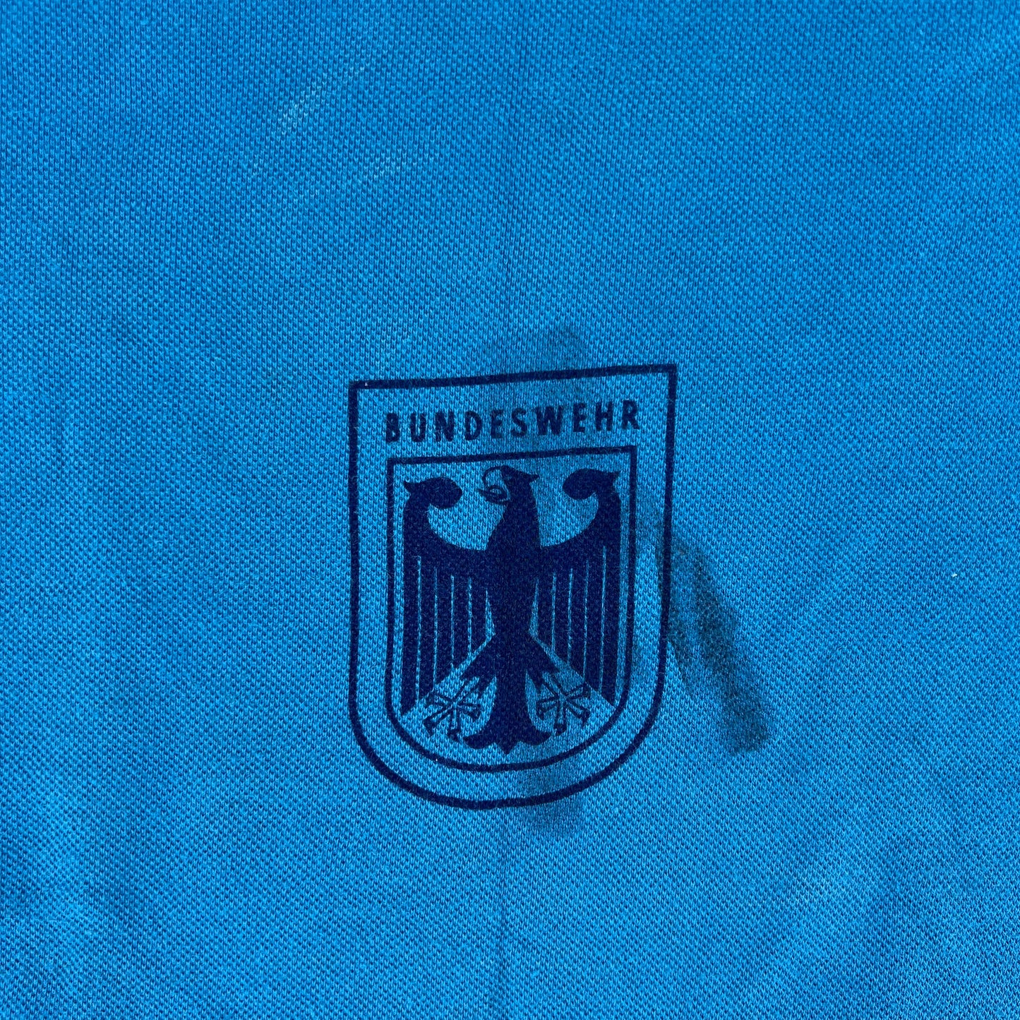 West German Army 70s Blue Training T Shirt - Medium Gr6