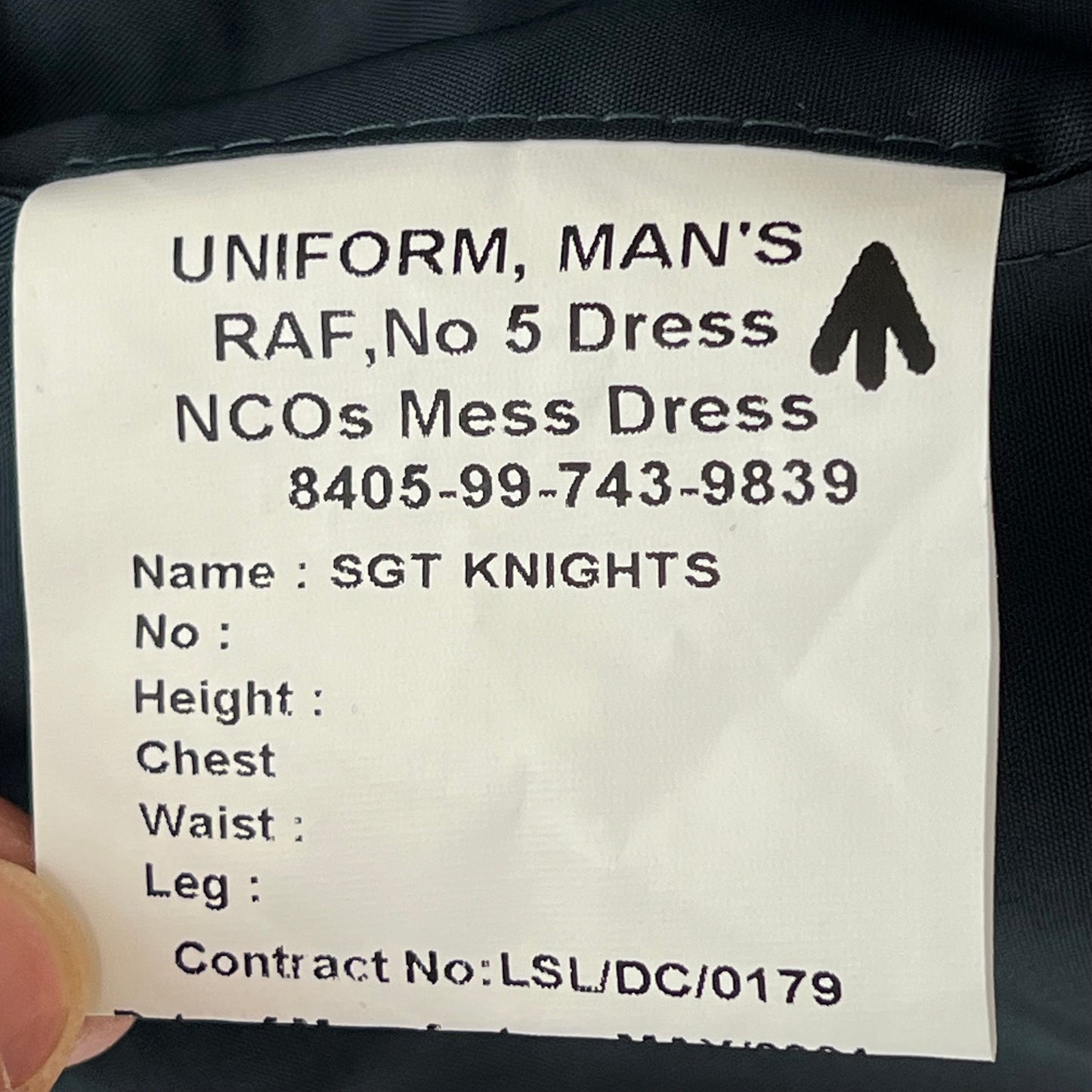 British RAF No. 5 Mess Dress Jacket - Large 112R