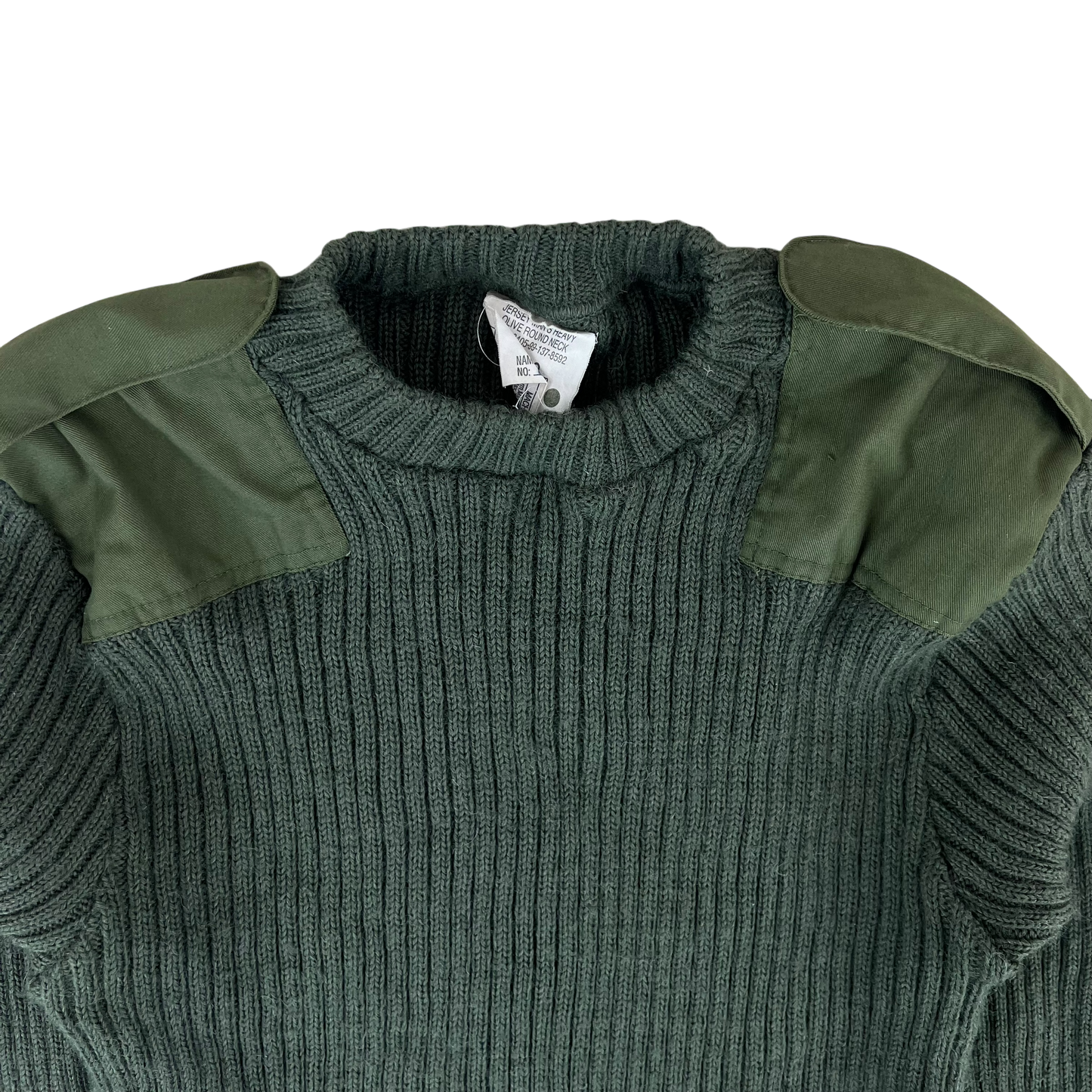 British Army Olive Green Pullover Jumper - Large 112cm