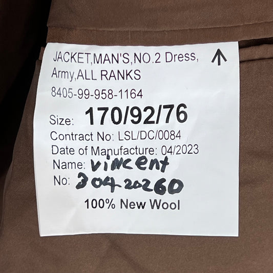 British Army No. 2 FAD Dress Jacket - Royal Signals - Medium 176/96