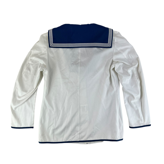British Royal Navy Class II White Jumper Sailor's Top - X Large 188/120