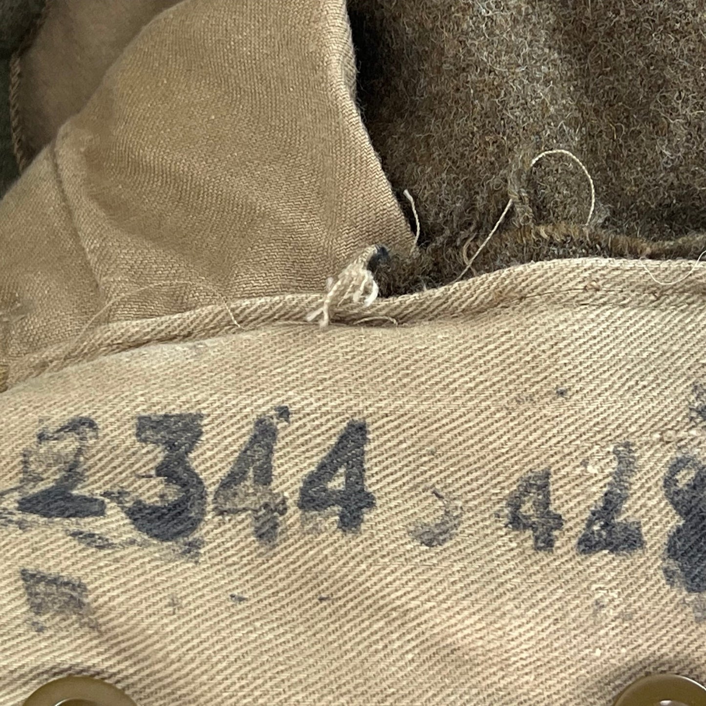 British Army 50s 1949 Pattern Khaki Battledress Trousers - W33 L30.5 SIZE 10