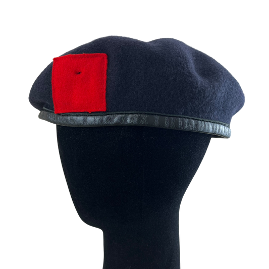 British Army Navy Beret w/ Red Patch - Large 59cm