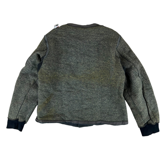Czechoslovak Army Faux Fur Jacket Liner Cardigan M85 - Large