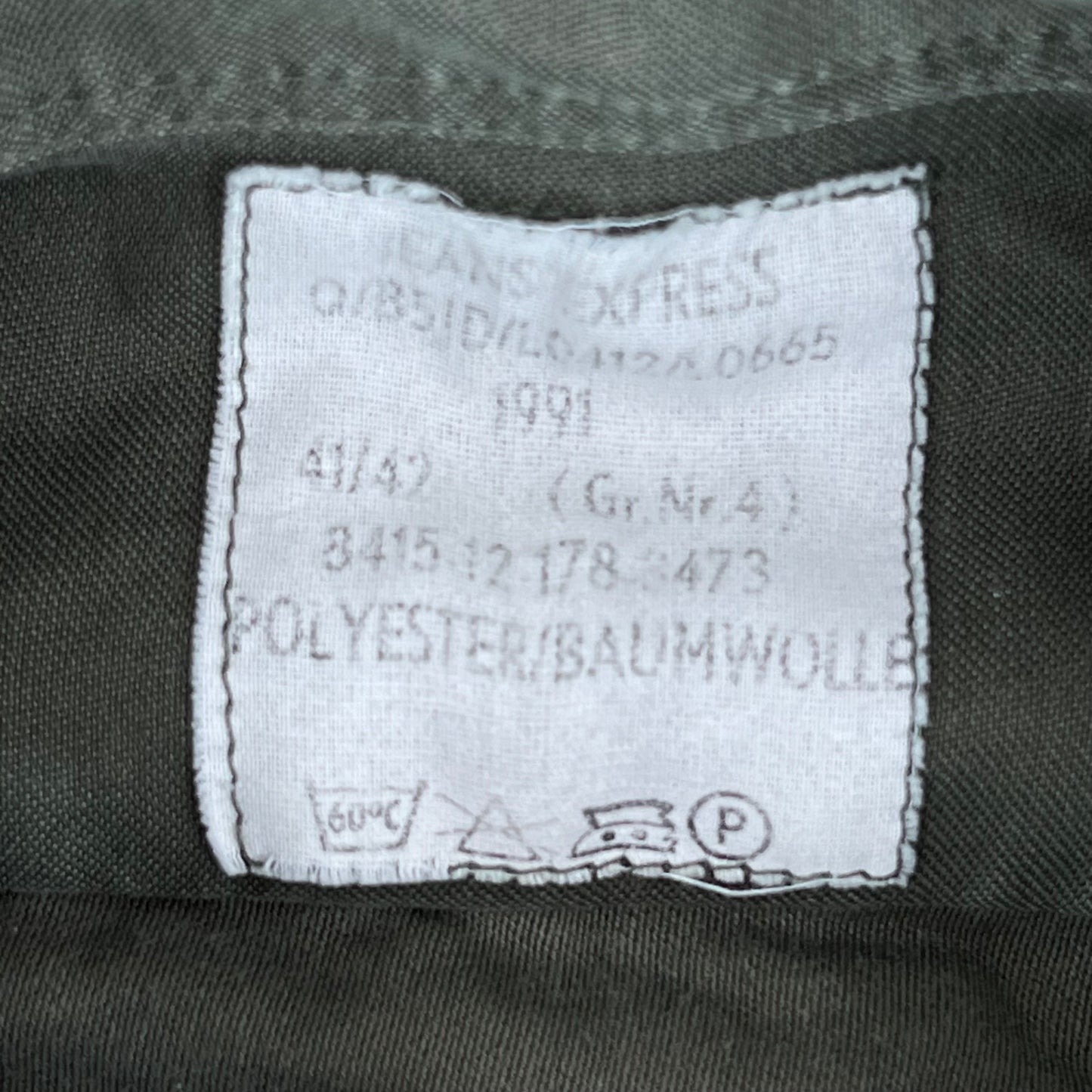 German Army Olive Green Long Sleeve Field Shirt - Medium Regular