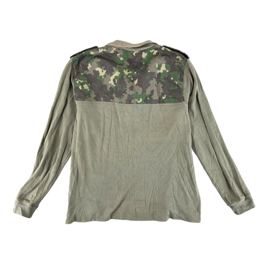 Romanian Army M2017 Woodland Camouflage Polo Top - Medium
