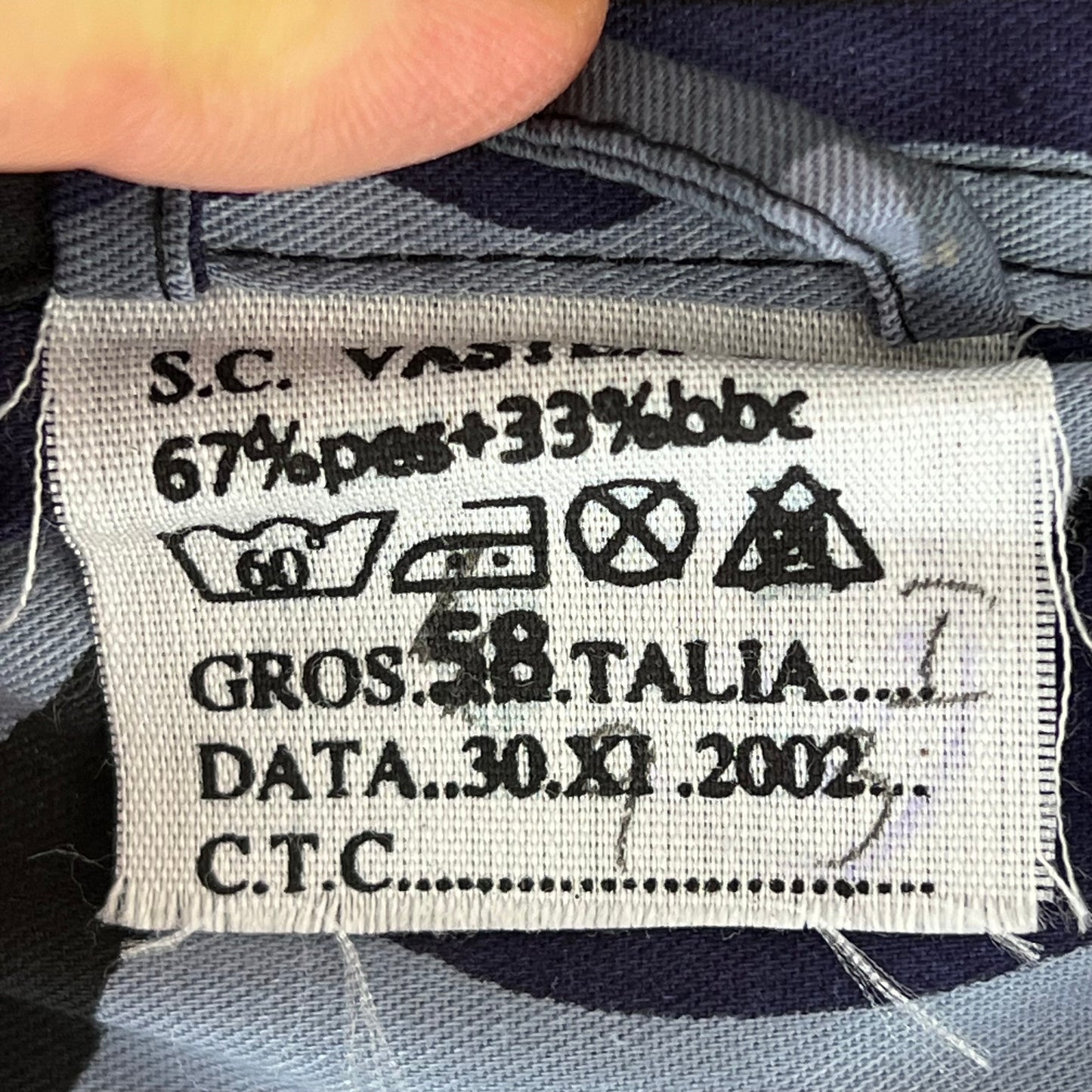 Romanian Army / Police M1990 Blue Leaf Camouflage Long Sleeve Shirt - Medium