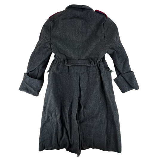 Bulgarian People's Army 80s Grey Wool Greatcoat - Medium