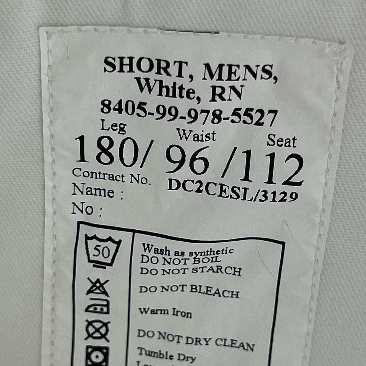 British Royal Navy White Dress Shorts - W37 180/96