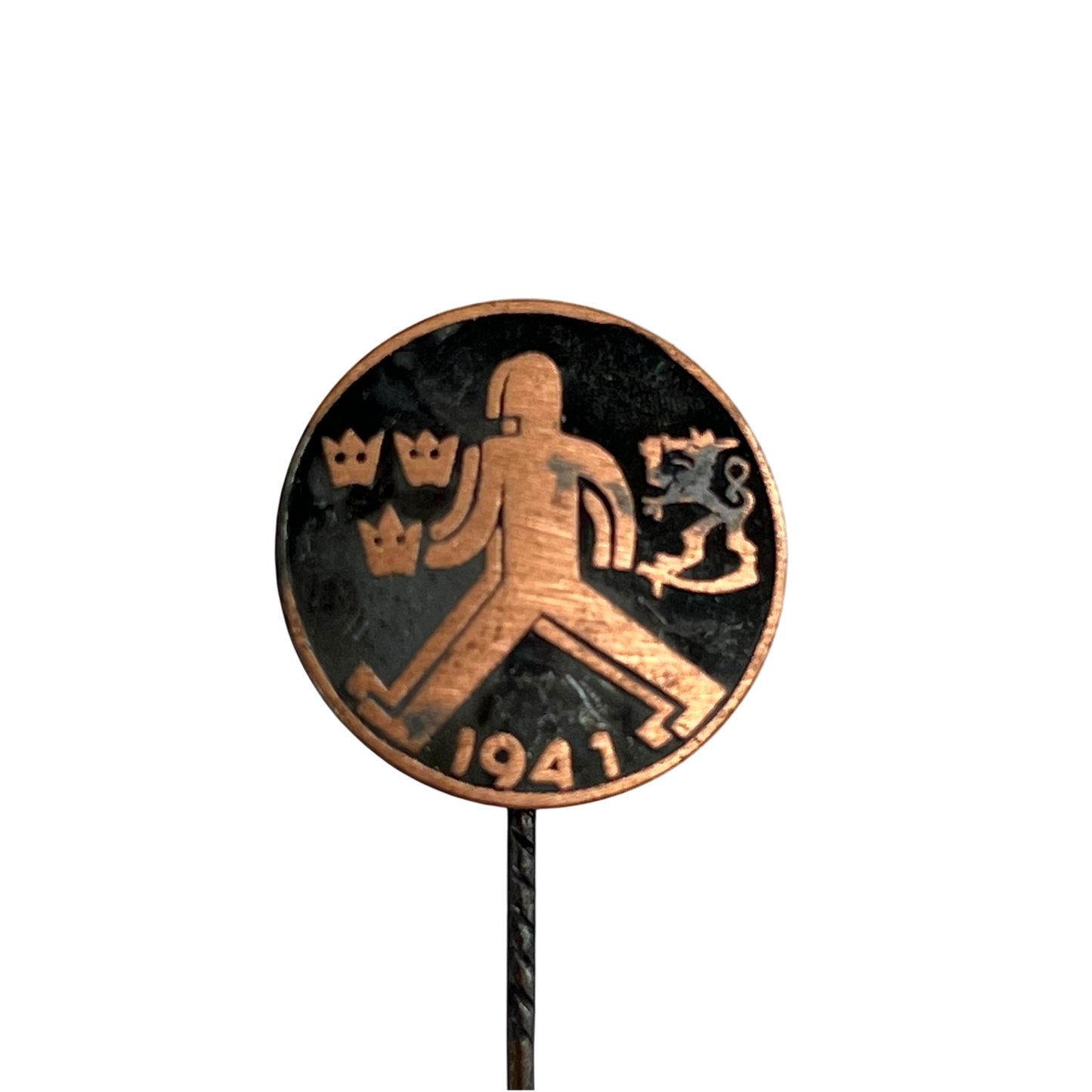 Finnish & Swedish Civilian International Match March 1941 Pin