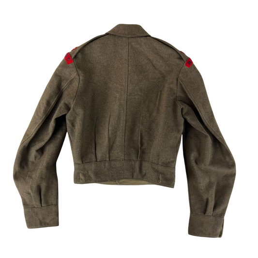 British Army 50s Khaki Ike 1949 Pattern Battle Dress Jacket - RAOC - Medium