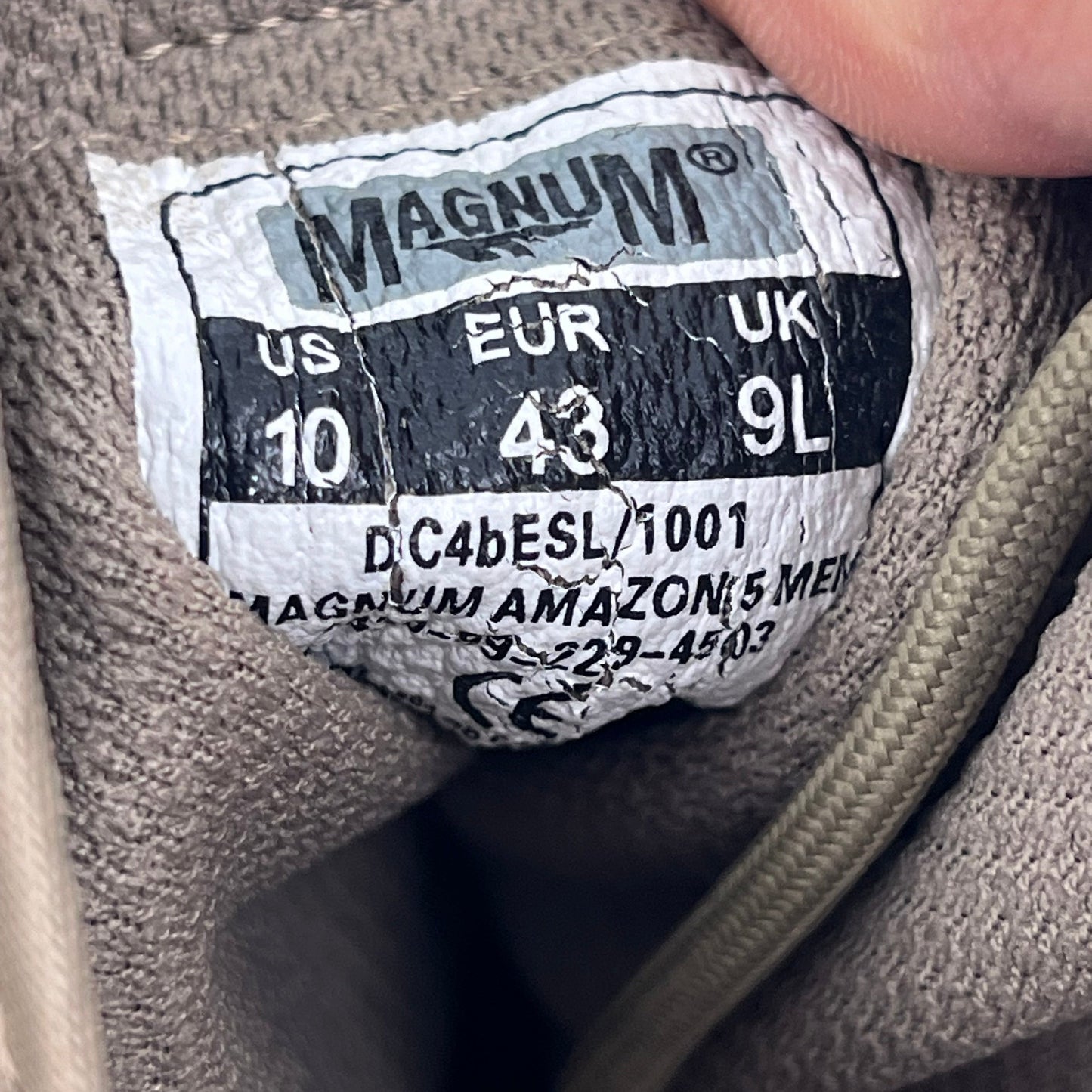 British Army Magnum Amazon 5 Desert Combat Boots - Size 9L