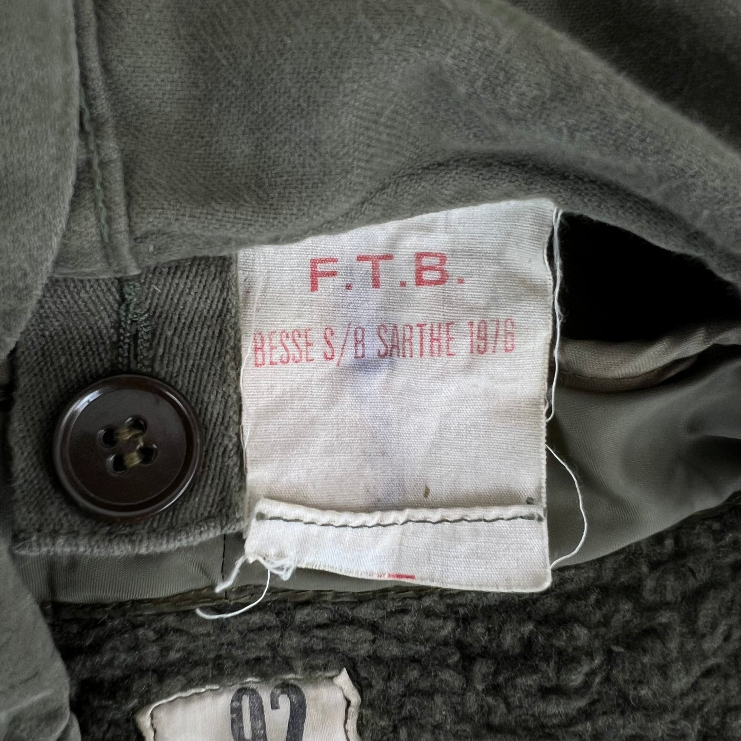 French Army F1 Olive Green Jacket - X Large