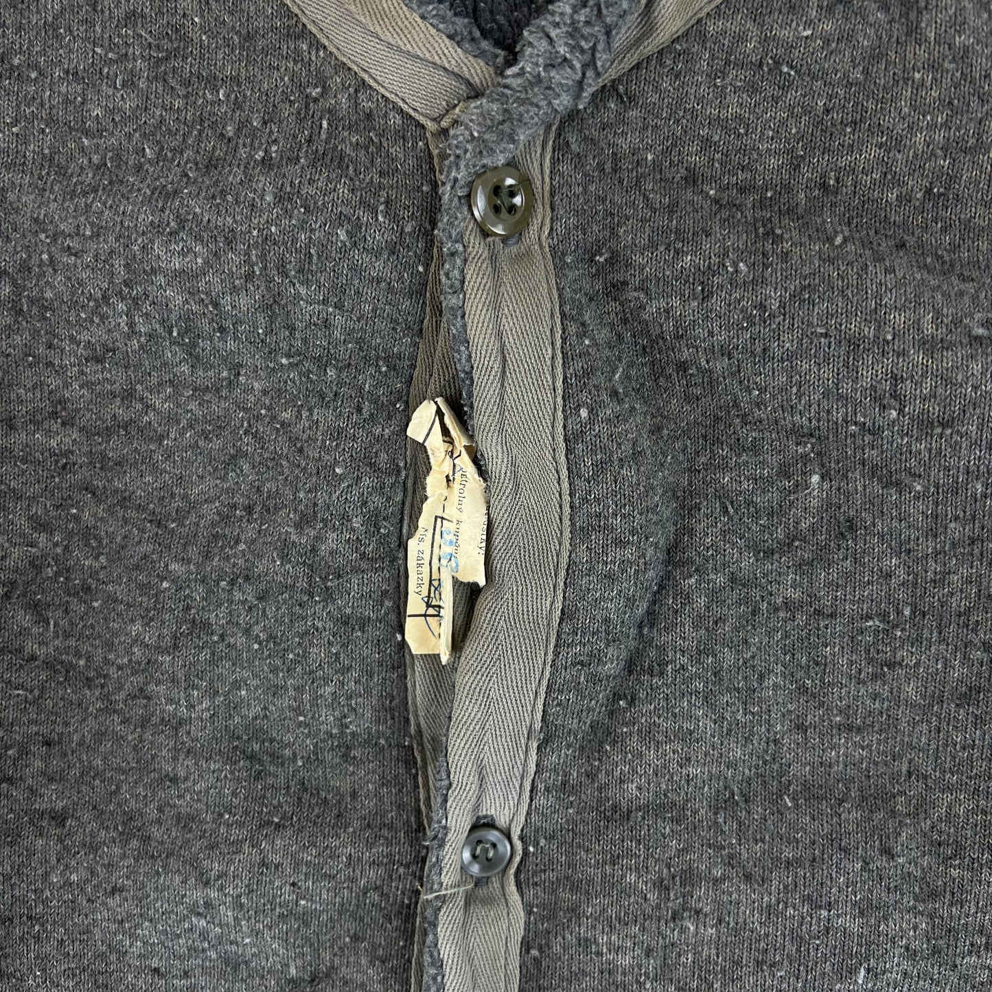 Czechoslovak Army Faux Fur Jacket Liner Cardigan M85 - Large