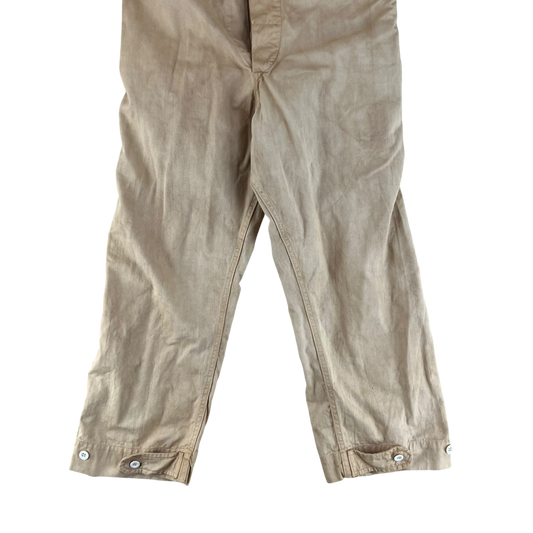 British Army 60s "White" Cotton Drill Coveralls - Medium SIZE 2